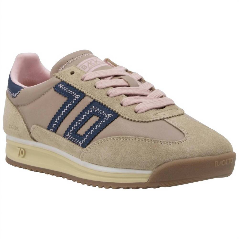 NEW BACK 70 women's jogger z sneakers in camel navy pink